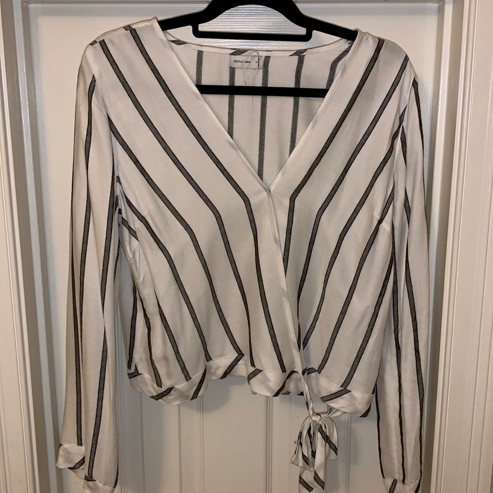 Striped Tied Blouse 🌙